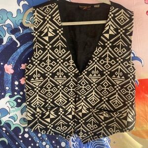 Vintage Geometric Men's Vest